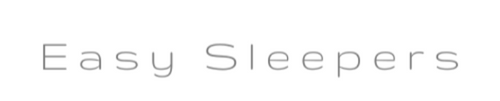 Text 'Easy Sleepers' on a white background

